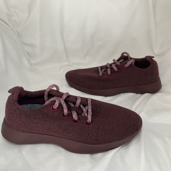 Allbirds Women's Merino Wool Runners Shoes Sneakers Red Maroon Size 6 - Picture 3 of 12